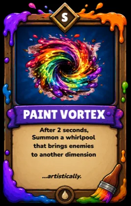Eryn's Paint Vortex super card