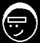 A 2003 doodle: a round face with a headband