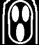 A 2003 doodle: Ghost, with an open mouth